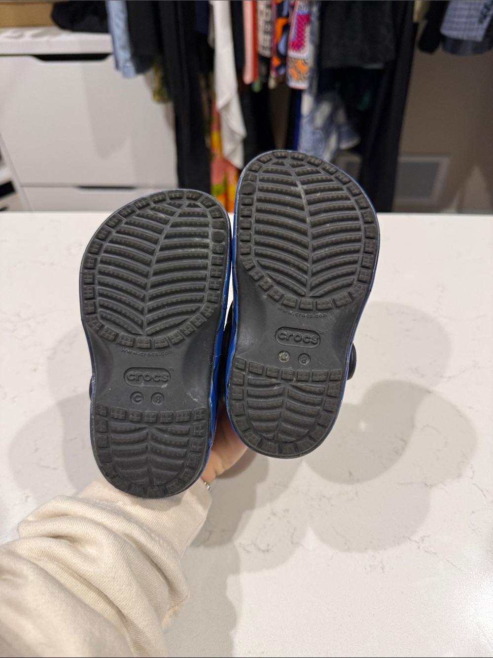 CROCS Kids Spider-Man Red and Blue Clogs - Picture 3 of 6
